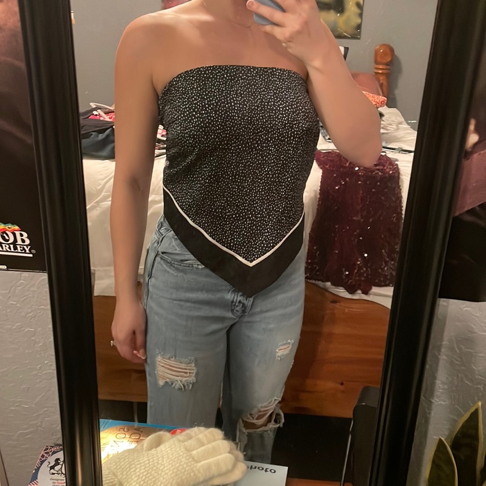 Express size S, strapless top